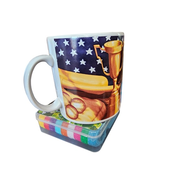 Russ Sport Theme Mug USA Made Collectible Coffee Cup - Picture 4 of 8